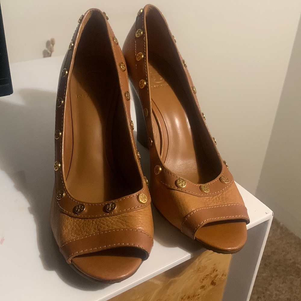 Tory Burch-Nelson studded wedge